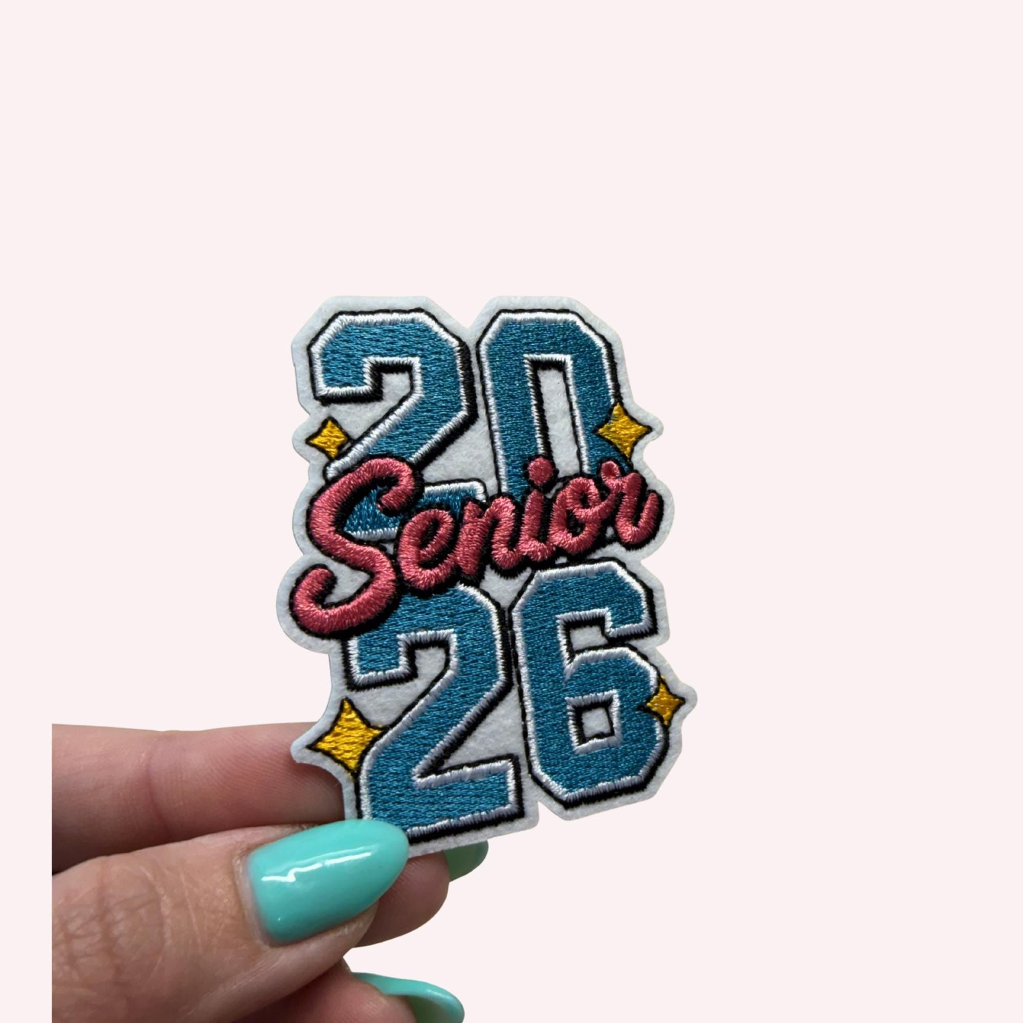 2026 Seniors Iron-On Embroidery Patch – Vintage Vibrant Vibes