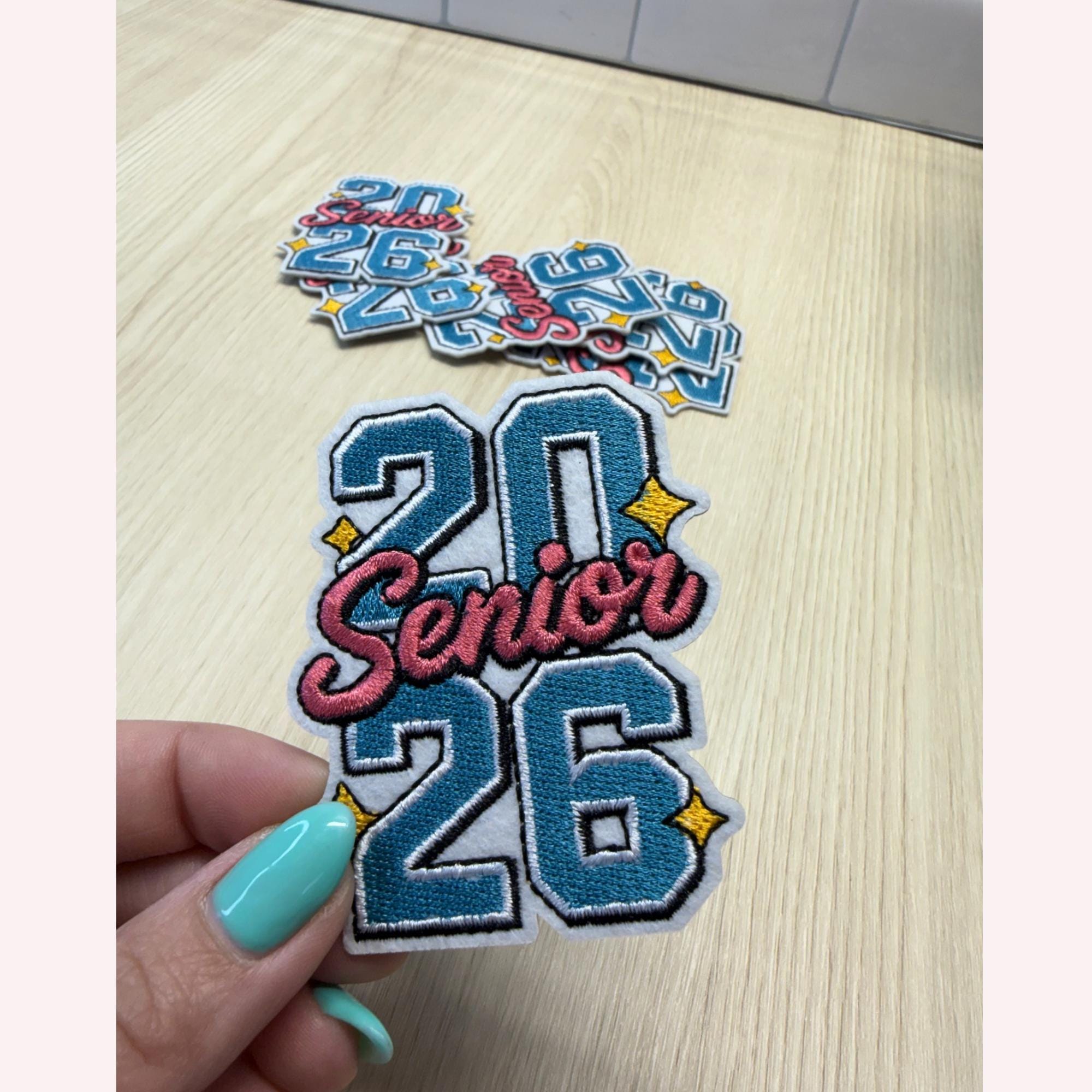 2026 Seniors Iron-On Embroidery Patch – Vintage Vibrant Vibes