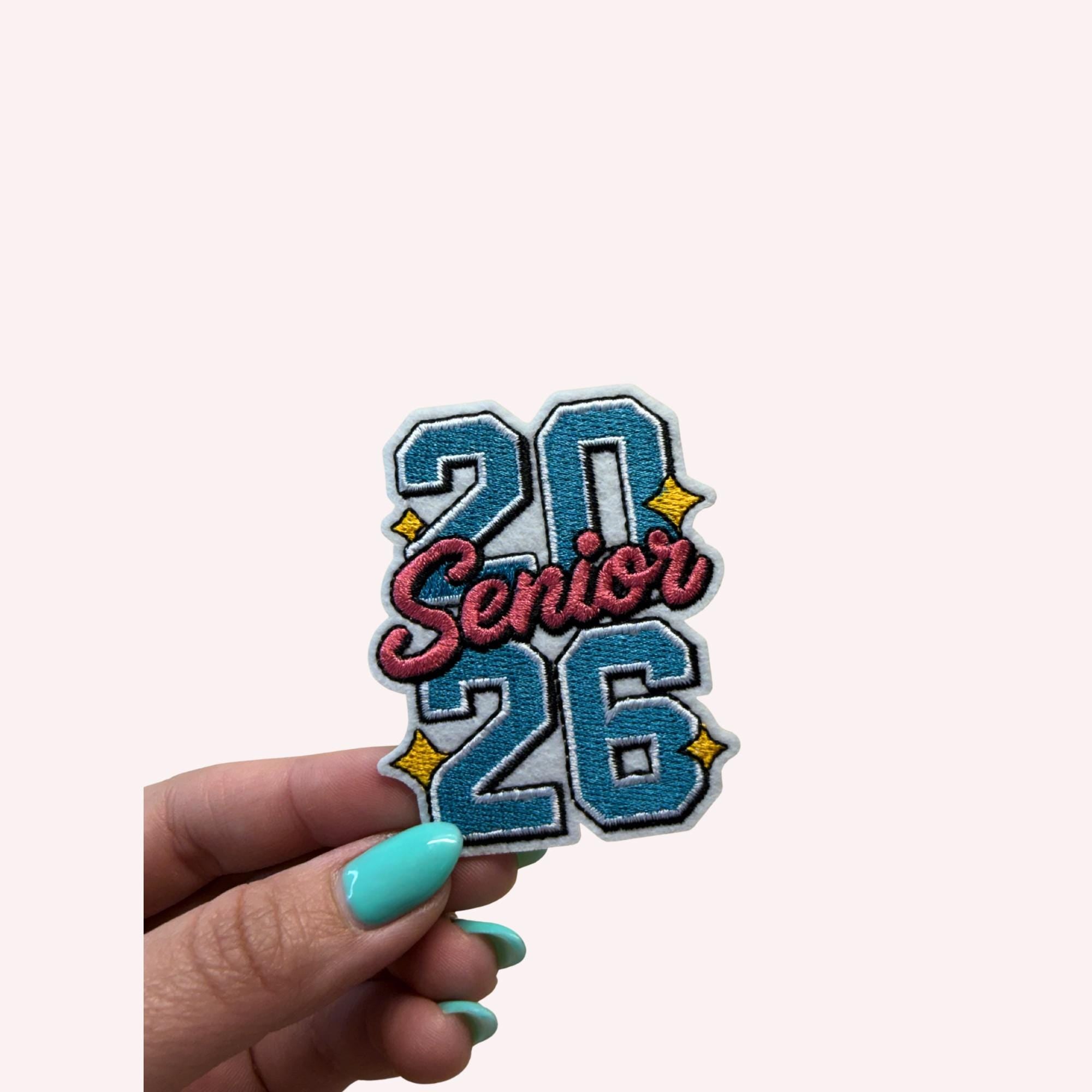 2026 Seniors Iron-On Embroidery Patch – Vintage Vibrant Vibes